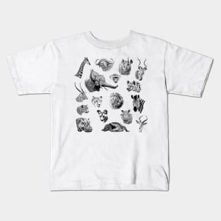 African Wildlife Safari Sightings Kids T-Shirt